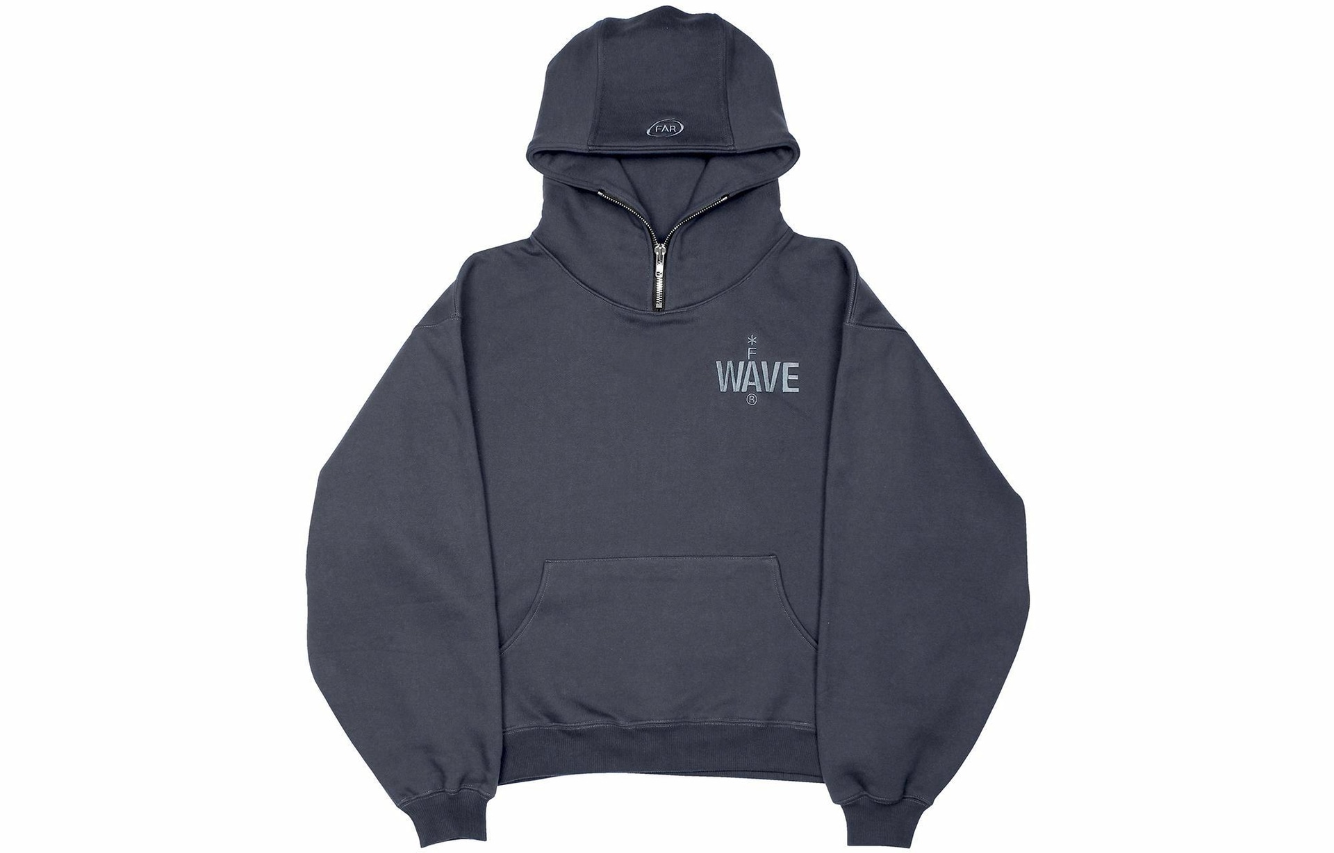 FARFROMWHAT Wave Hoodie India Ink