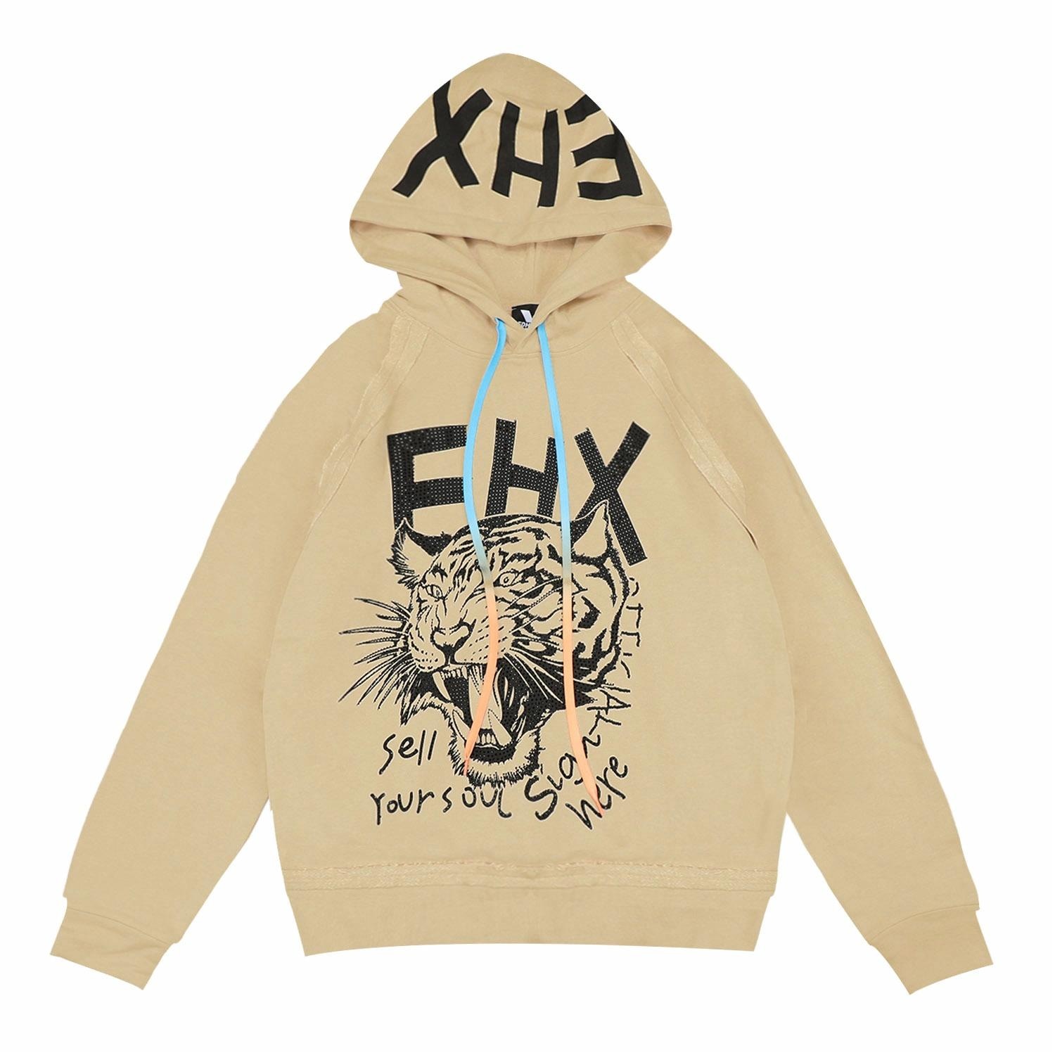 ED HARDY X Ed Hardy Hoodie Khaki