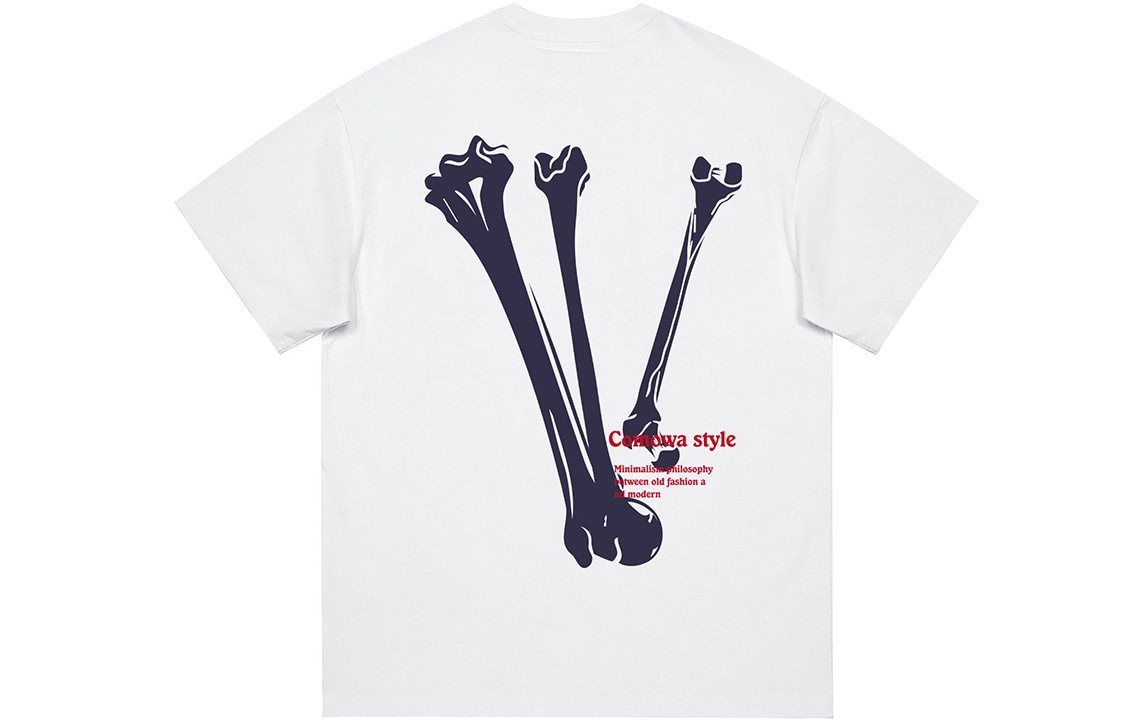 Comowa Bone V Logo T-Shirt — фото 2