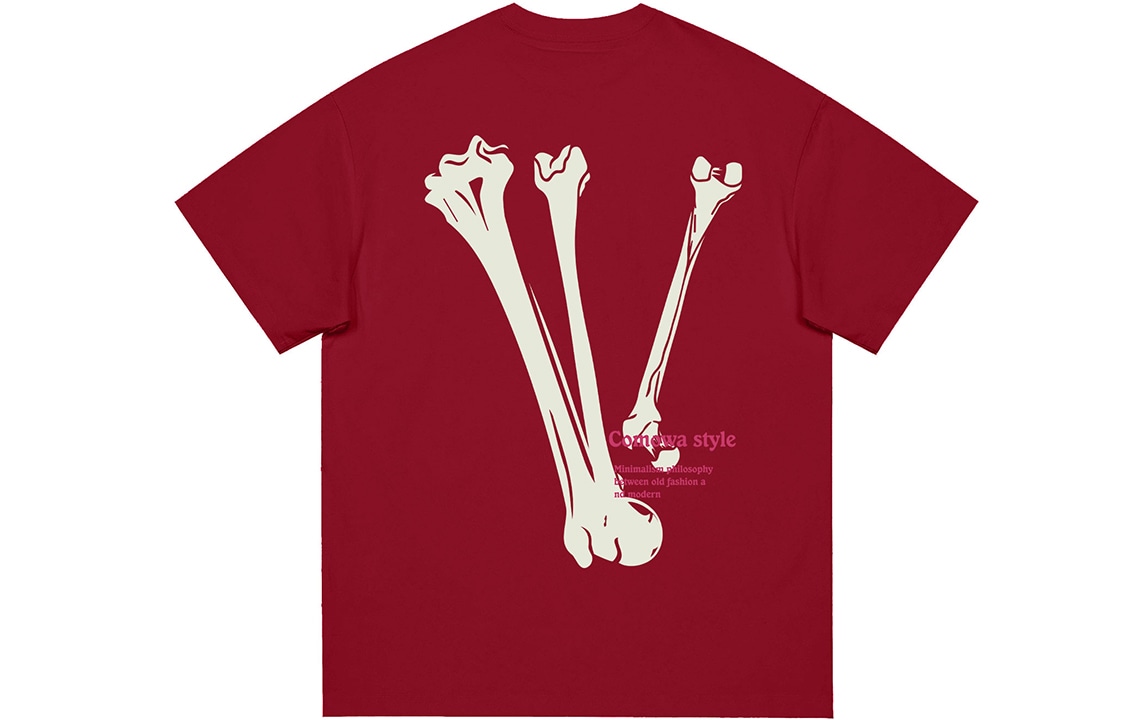 Comowa Bone V Logo T-Shirt — фото 4