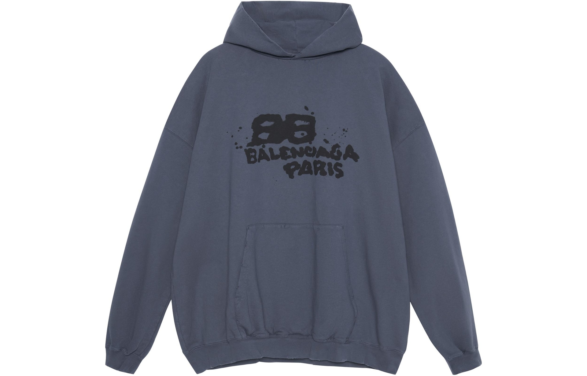 Balenciaga SS23 Logo Hoodie Blue
