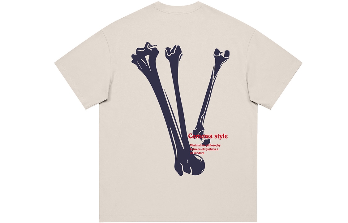 Comowa Bone V Logo T-Shirt — фото 6