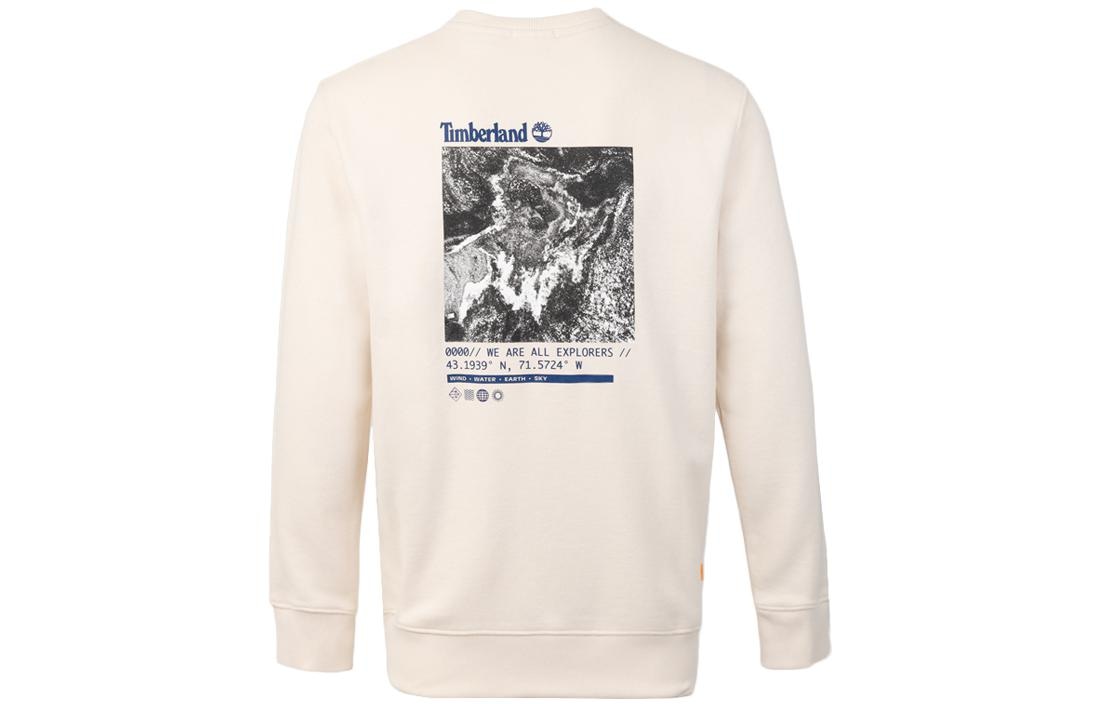 Худи Timberland Printed Crewneck Sweatshirt White