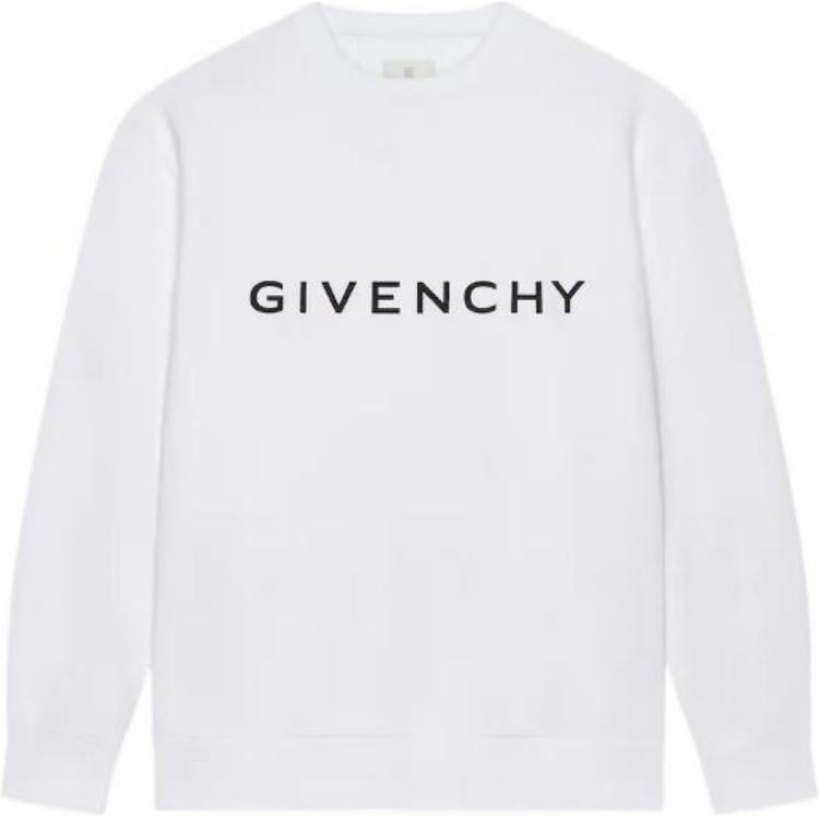 Givenchy/纪梵希 Givenchy SS23 Logo Print Crewneck Sweatshirt White