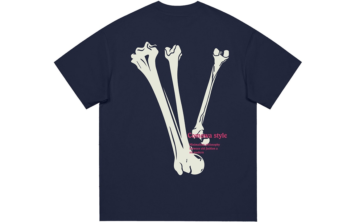 Comowa Bone V Logo T-Shirt — фото 8
