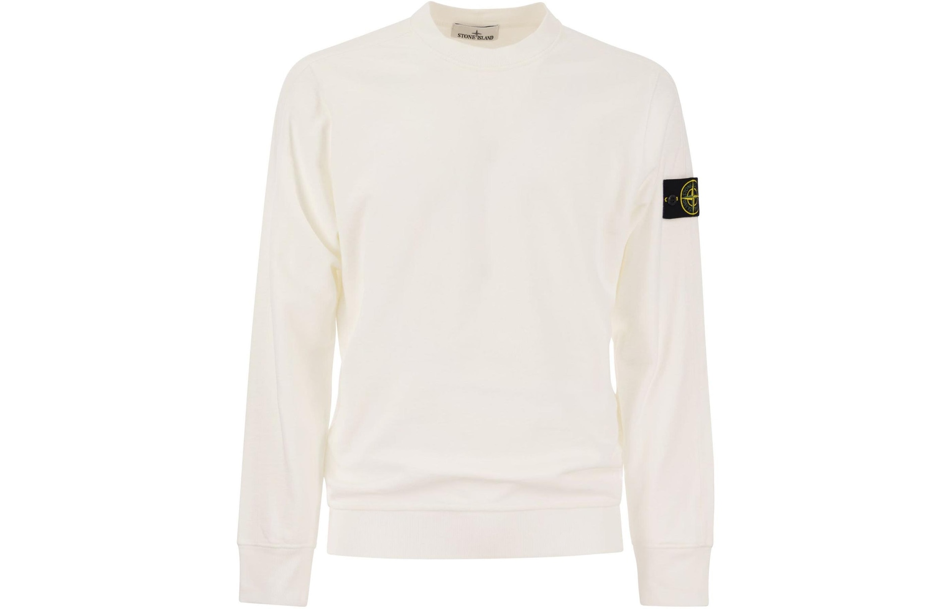 Stone Island SS24 White Sweatshirt