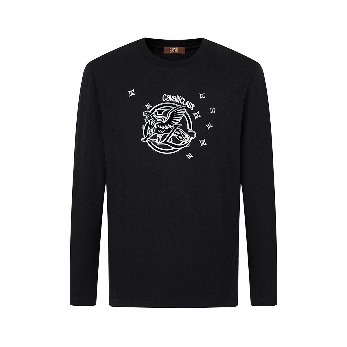 Cavalli Class Animal Logo Long Sleeve T-Shirt