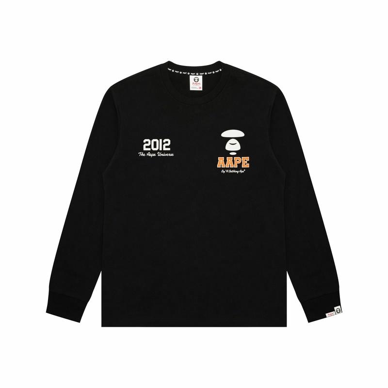 Aape Logo Print Long Sleeve Tee