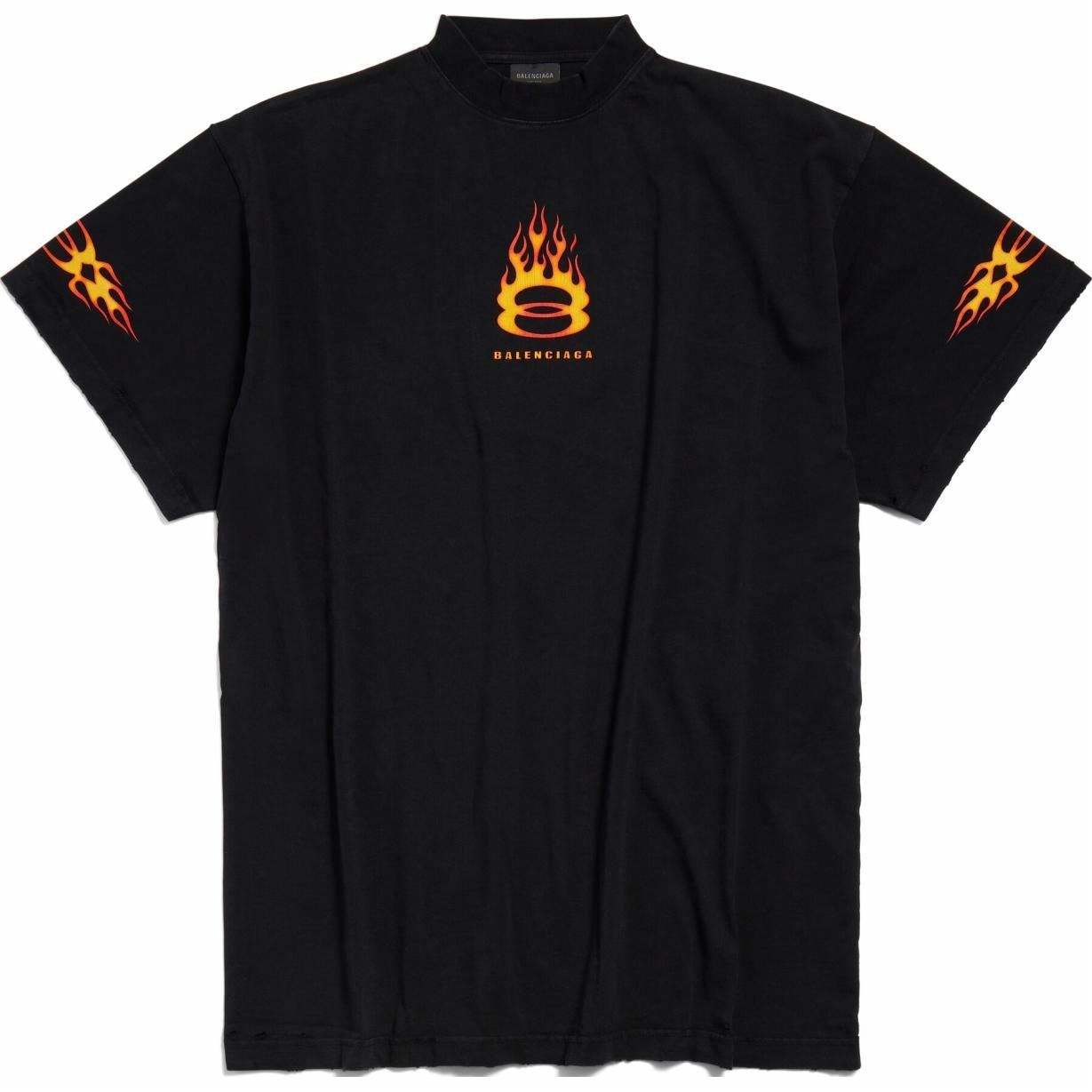 Balenciaga SS24 Flame Logo T-Shirt