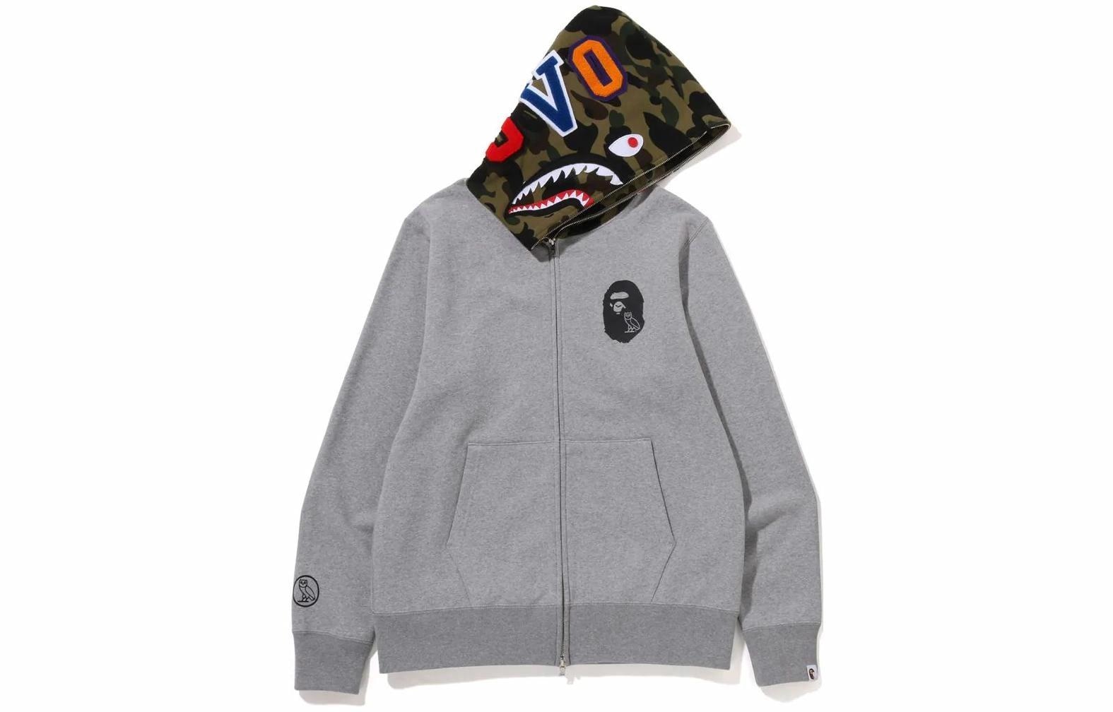 A BATHING APE BAPE x OVO Shark Full Zip Hoodie — фото 2
