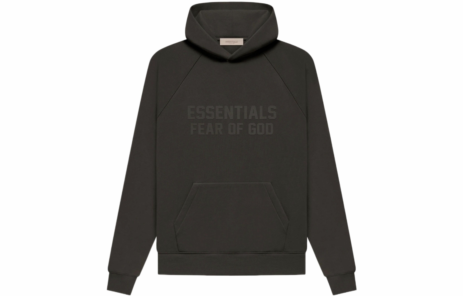 Fear of God Essentials Hoodie Wood Off Black
