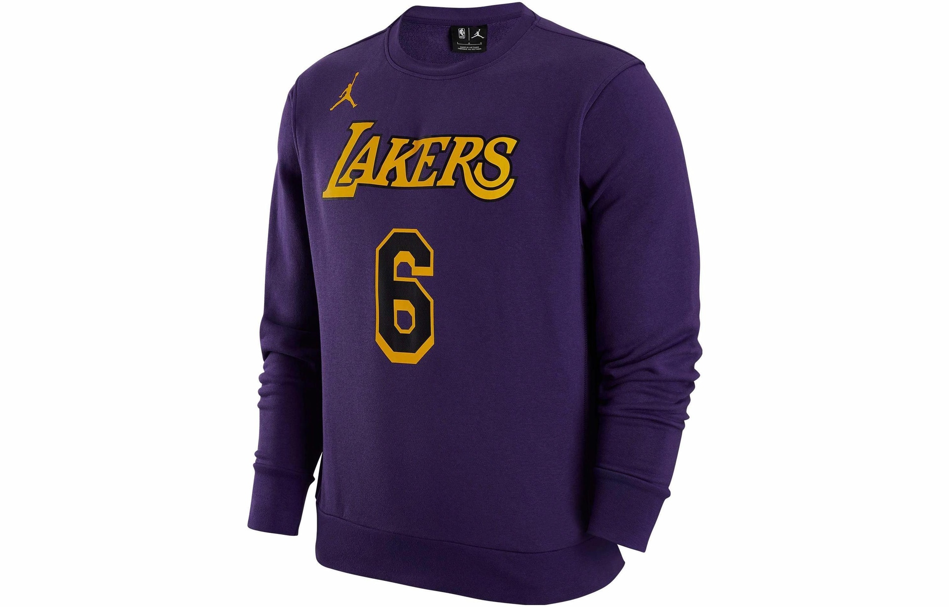 Худи Jordan NBA Los Angeles Lakers Crewneck Sweatshirt Purple