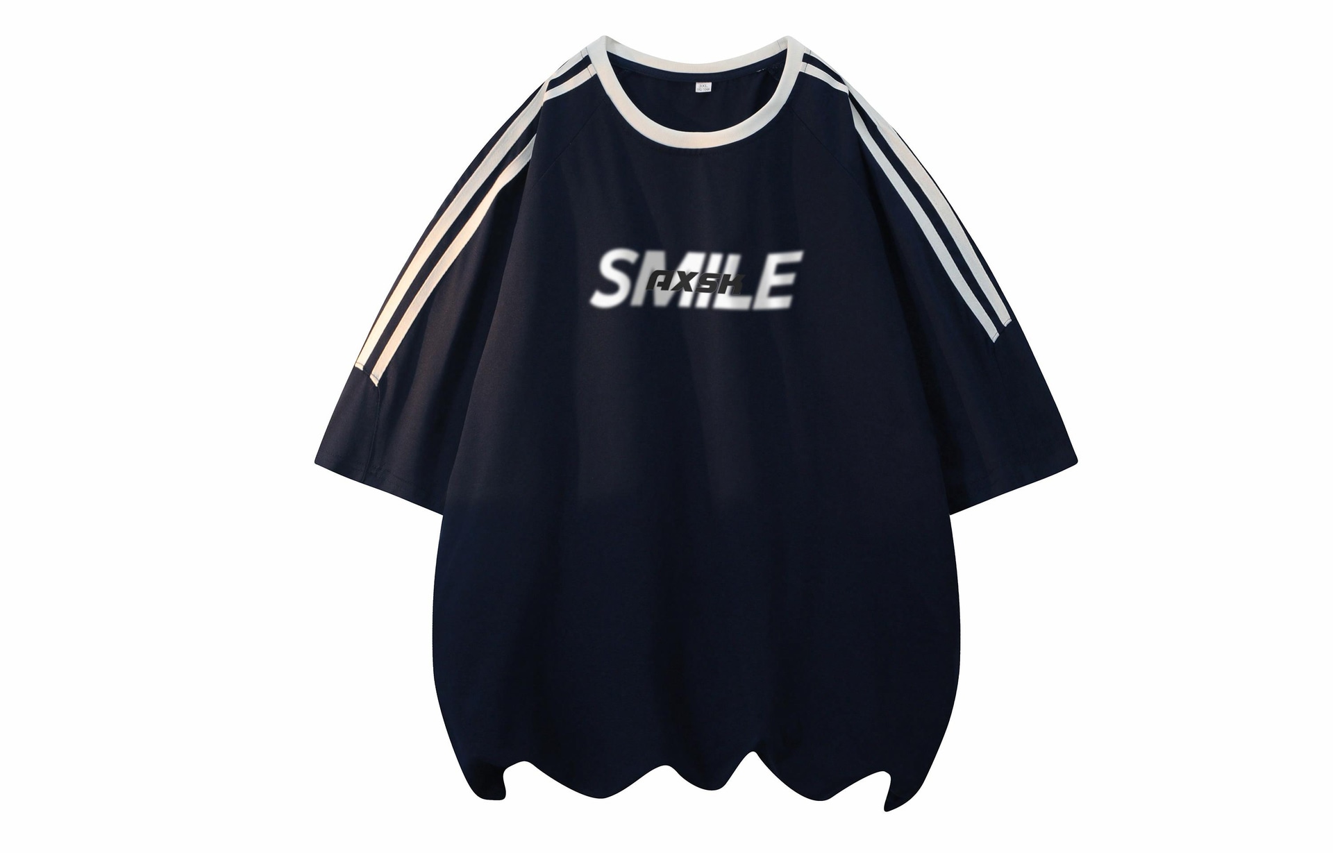 A.X.S.K Striped Oversized Pullover Tee — фото 6
