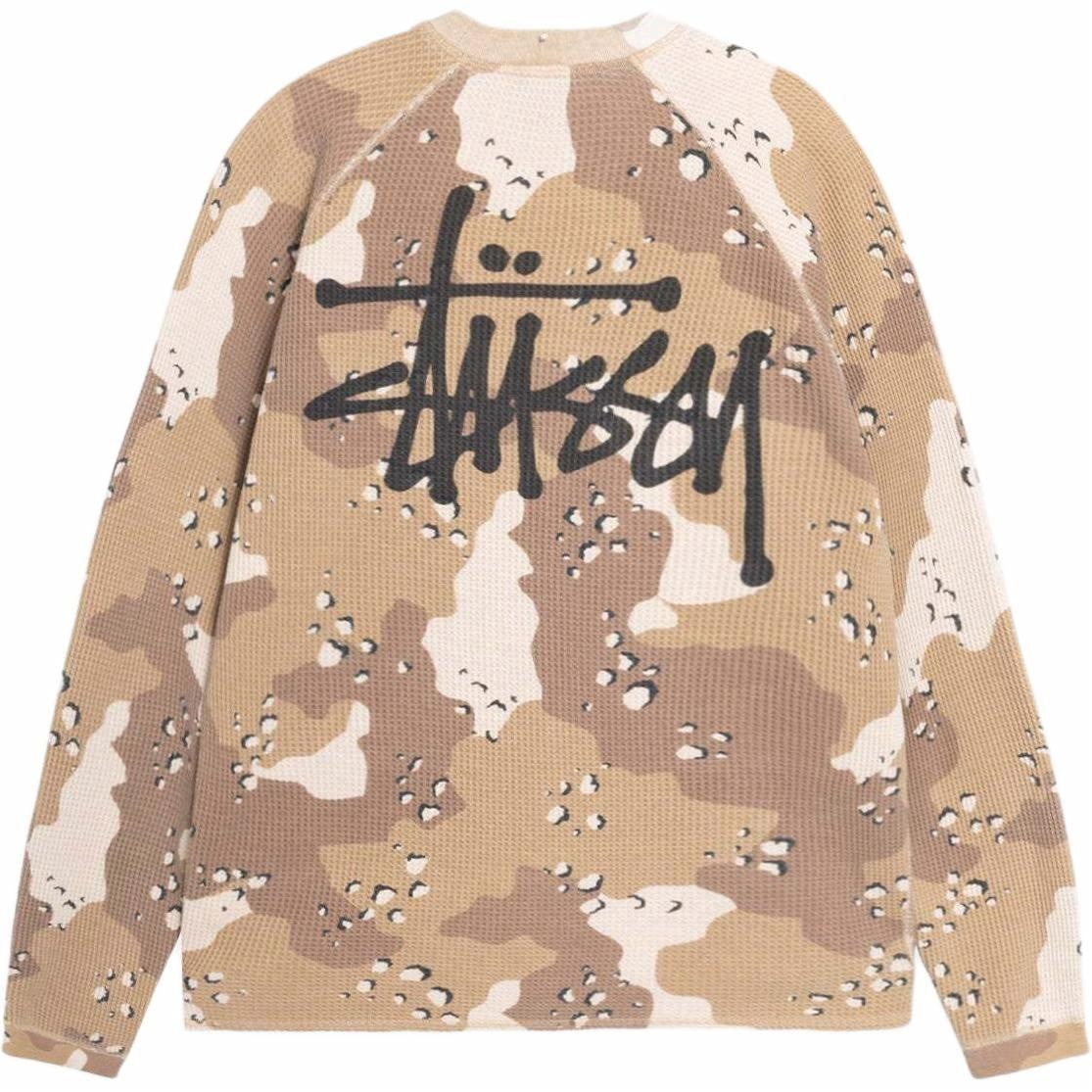 Футболка Stussy Raglan Thermal LS Crew
