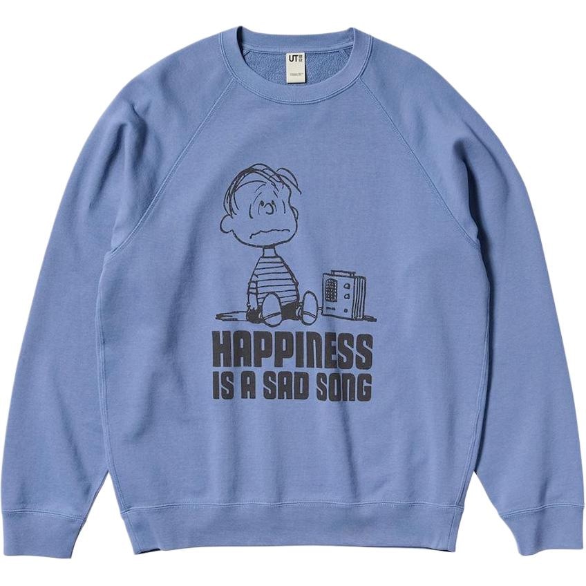 UNIQLO/优衣库 UNIQLO x PEANUTS Crewneck Sweatshirt Light Blue