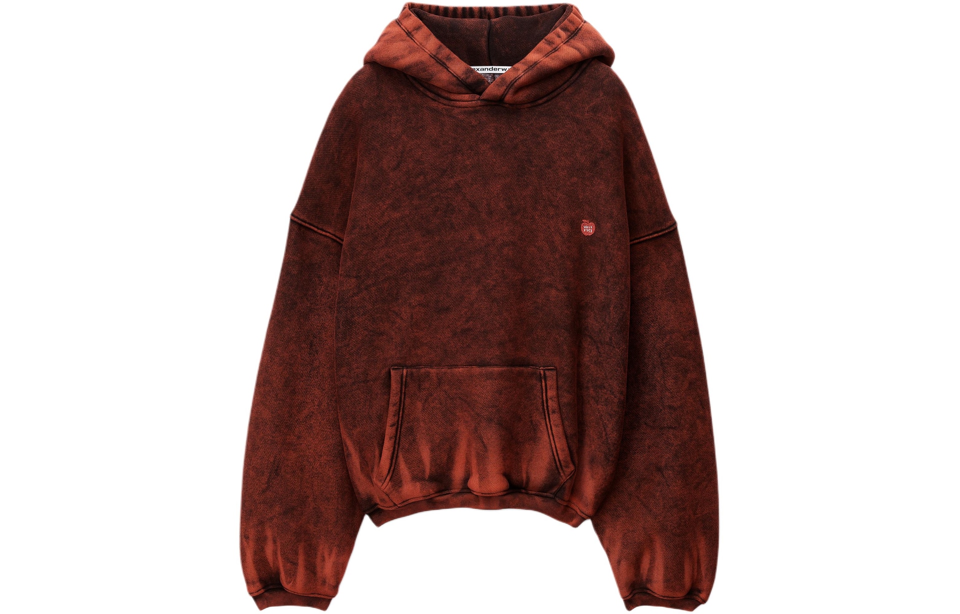 Alexander Wang SS24 Loose Pullover Hoodie Red