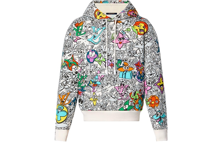 Худи LOUIS VUITTON/路易威登 Louis Vuitton SS23 Graphic Hoodie White