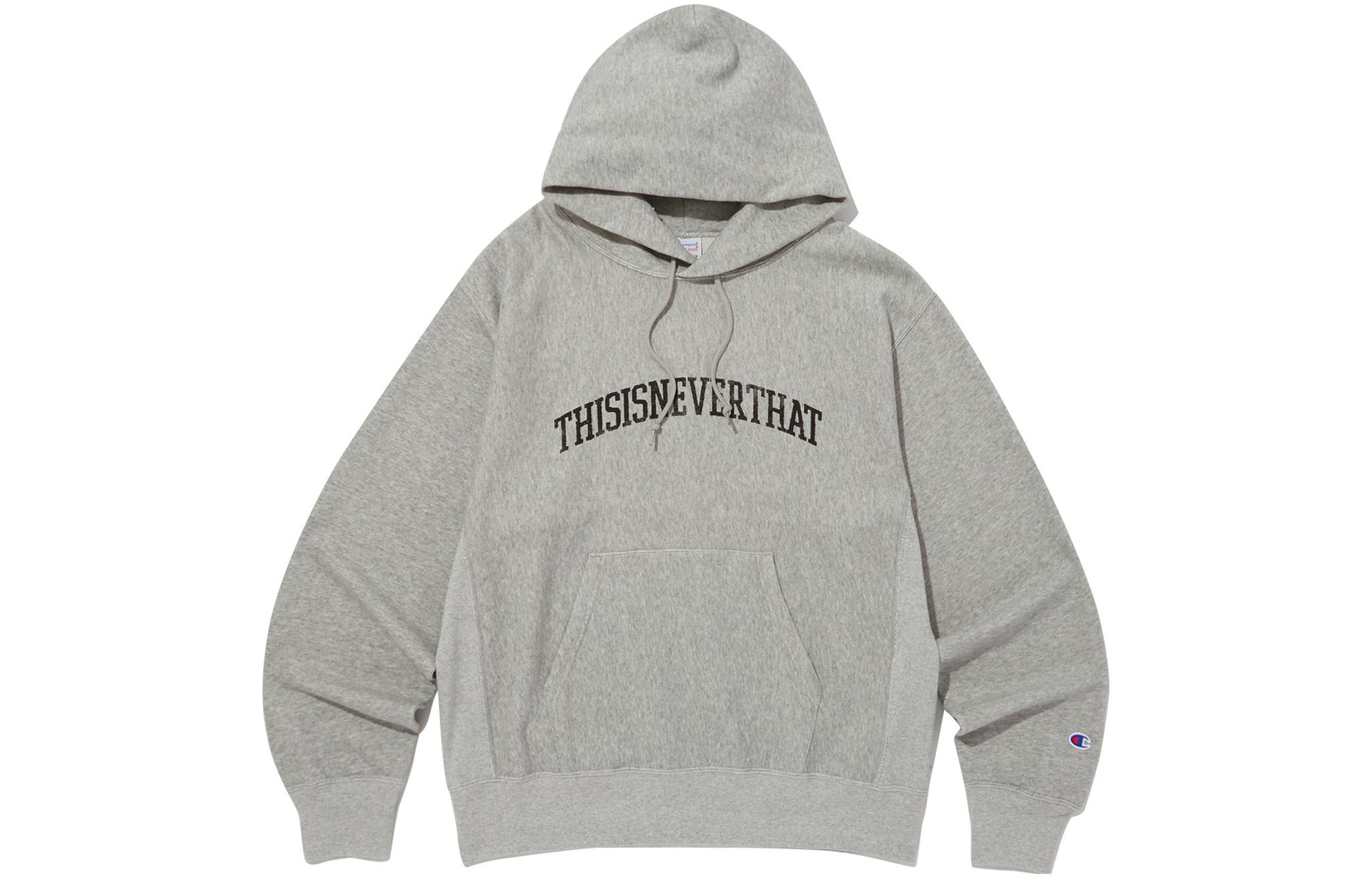 Champion x Thisisneverthat FW23 Hoodie Light Grey