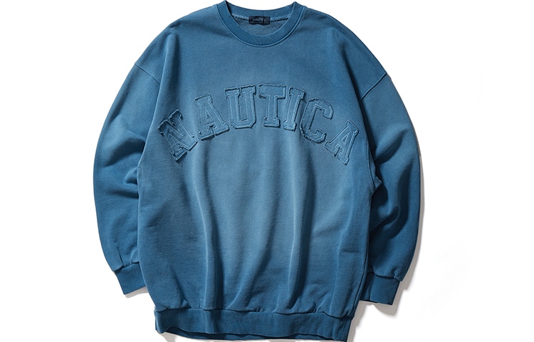 Nautica White Sail Nautica Logo Crewneck Sweatshirt — фото 5