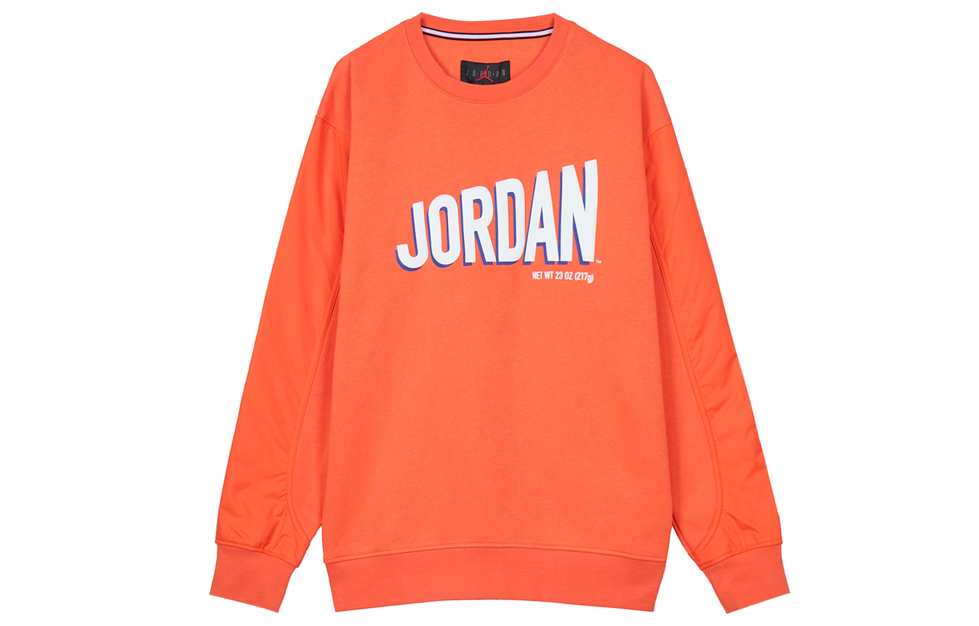 Худи Jordan Logo Print Fleece Crewneck Sweatshirt Orange