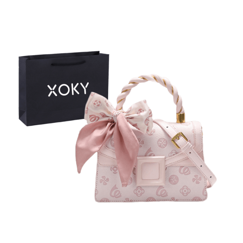 XOKY Embossed Shoulder Bag Ice Berry Pink