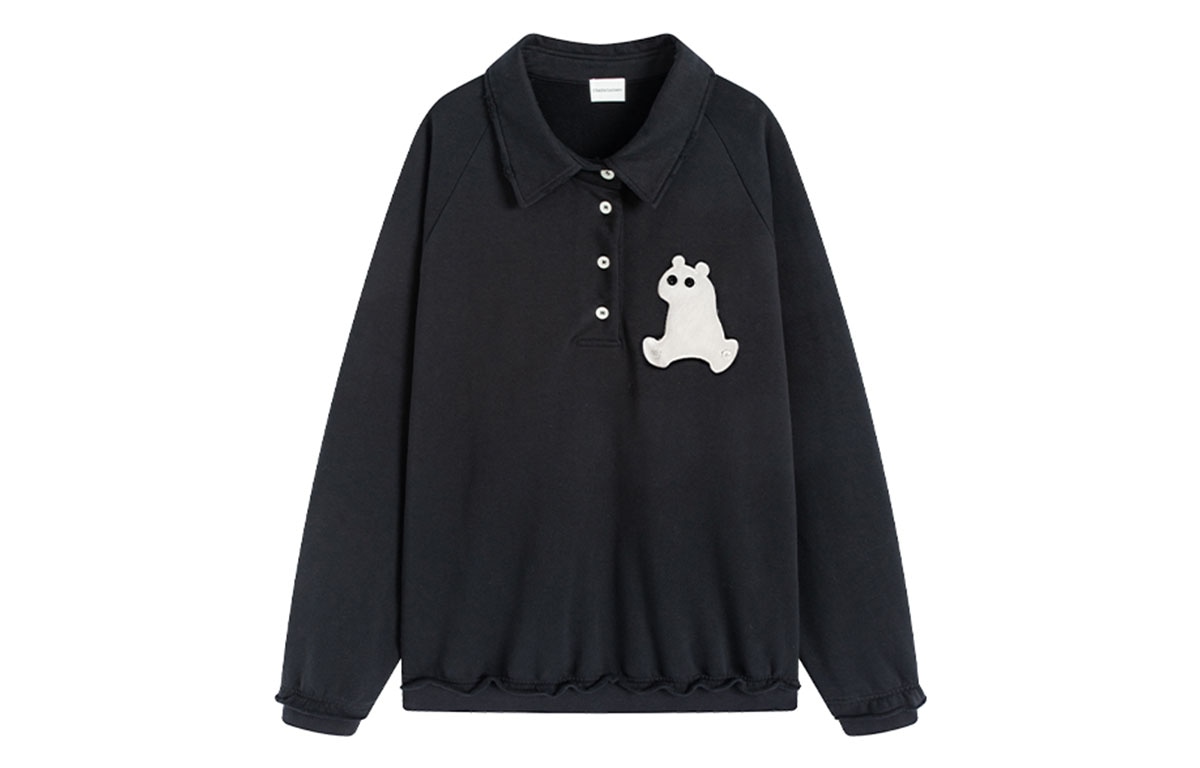 Charlie Luciano Polar Bear Polo Collar Sweatshirt — фото 2