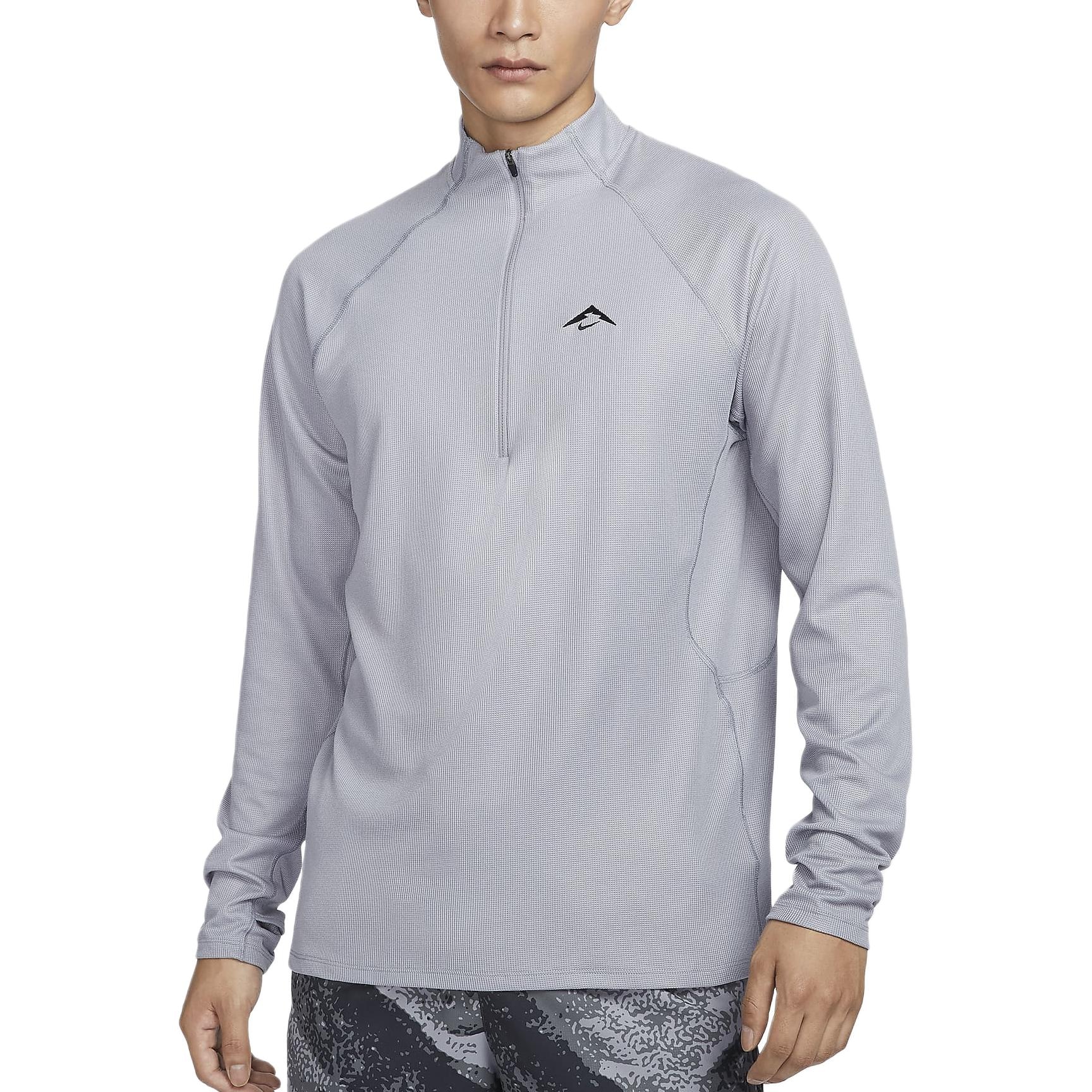 Nike Dri-Fit Trail Long Sleeve Tee Cement Grey — фото 2
