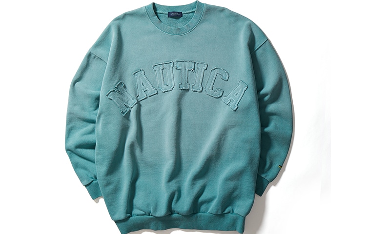Худи Nautica White Sail Nautica Logo Crewneck Sweatshirt
