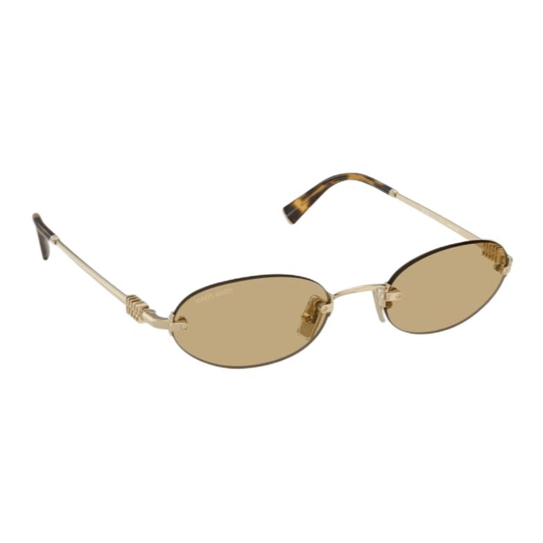 Miu Miu Oval Tortoiseshell Sunglasses — фото 2
