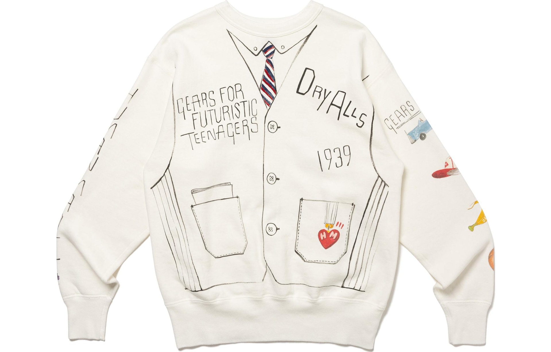 HUMAN MADE FW23 Crewneck Sweatshirt White