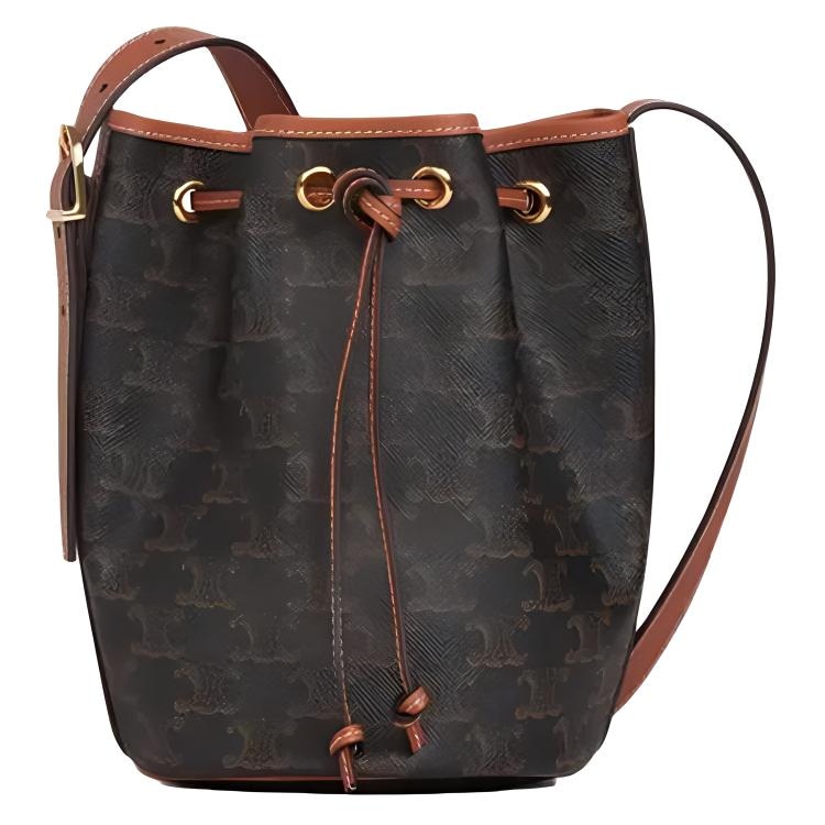 Celine Triomphe Canvas Bucket Bag