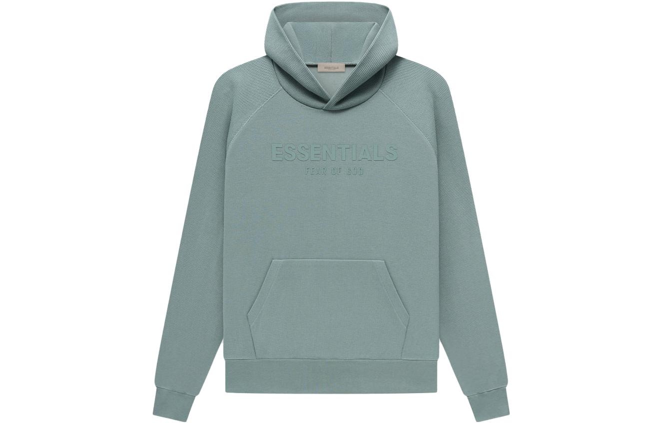Fear of God Essentials SS23 Waffle Raglan Hoodie Sycamore Logo