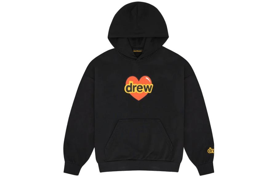 Drew House SS23 i love drew i love drew hoodie black
