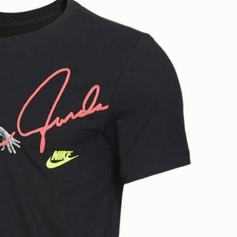 Jordan Ribbed Crew Neck T-Shirt Black — фото 2