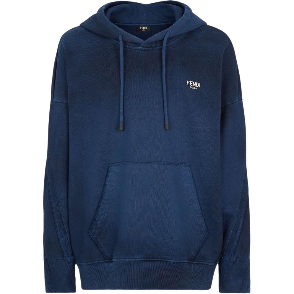 FENDI/芬迪 Fendi Logo Gradient Sweatshirt Blue