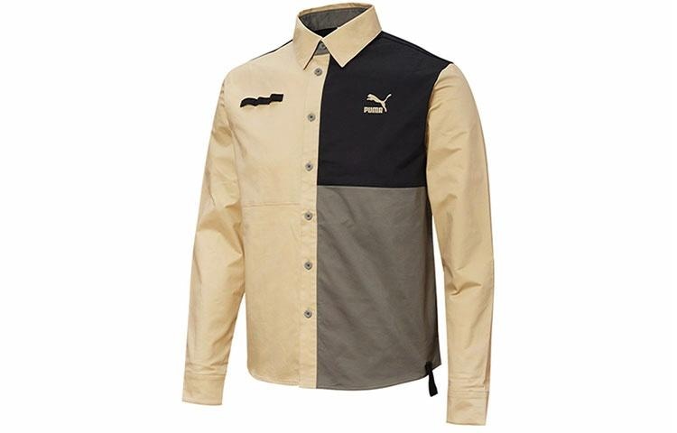 Рубашка Puma Casual Colorblock Polo Shirt Khaki