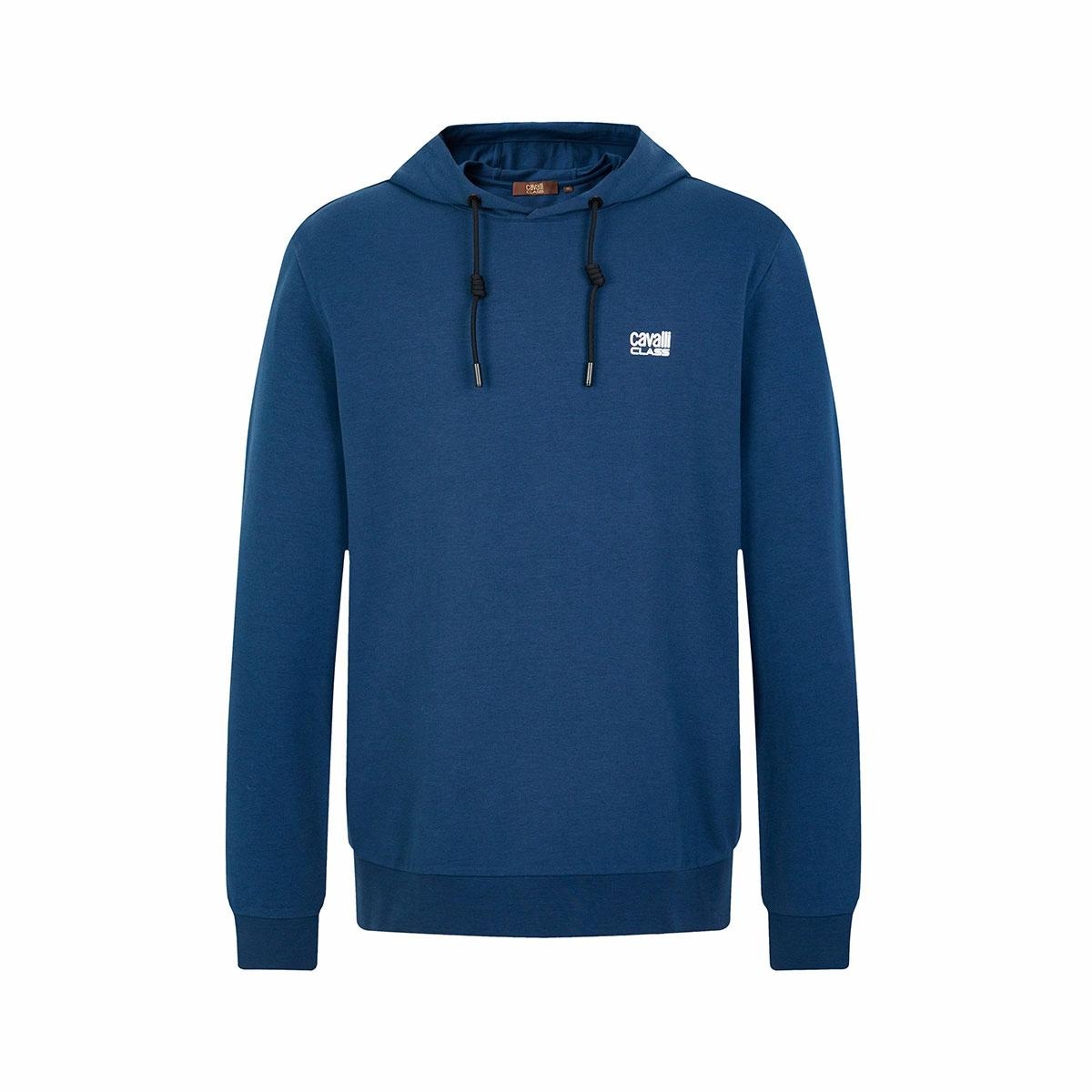 Cavalli Class Letter Hoodie Sea Mist Blue