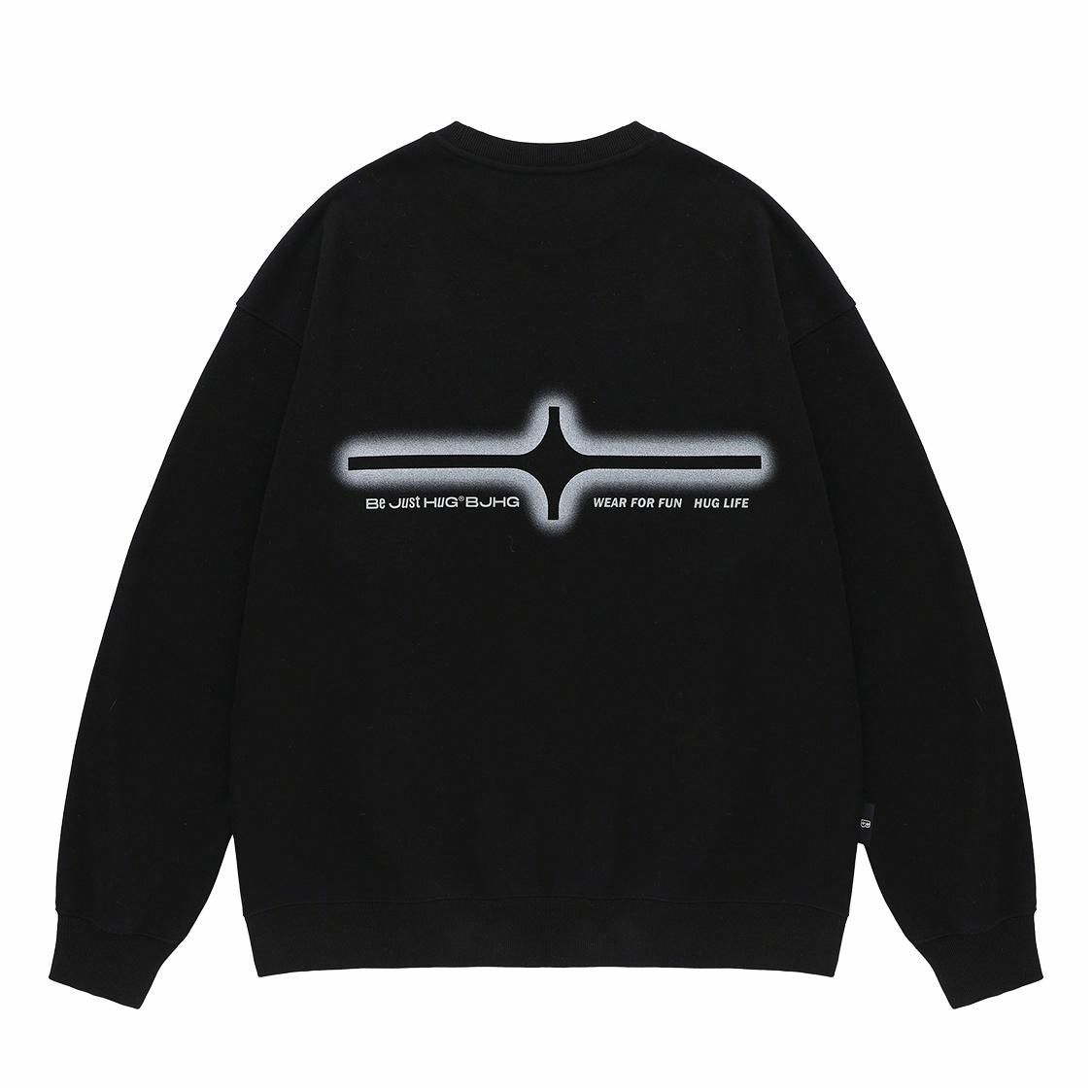 BJHG Lucky Star Knit Fleece Sweatshirt
