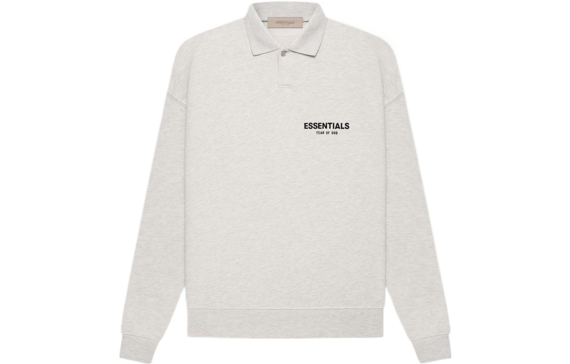 Fear of God Essentials LS Polo Light Oatmeal
