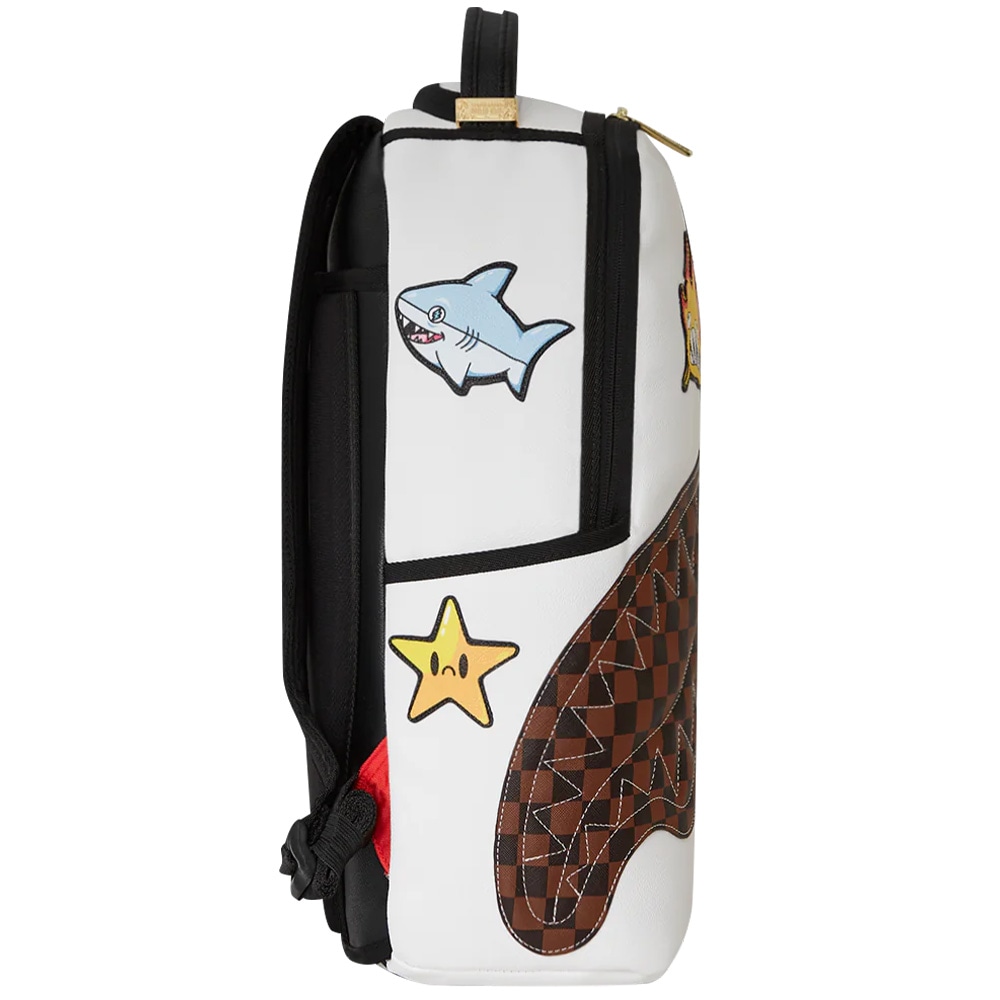 Sprayground Shark Mouth Checkered Backpack — фото 2