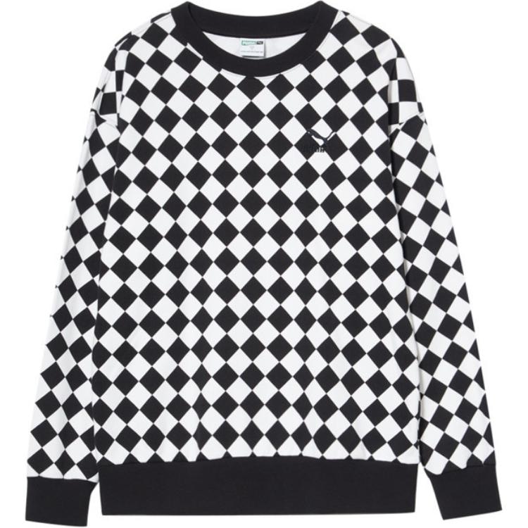 Puma Casual Crewneck Sweatshirt Black White — фото 3