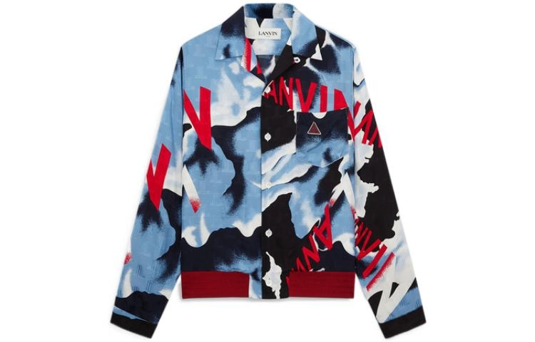 Lanvin/浪凡 Lanvin SS22 Long Sleeve Shirt Blue