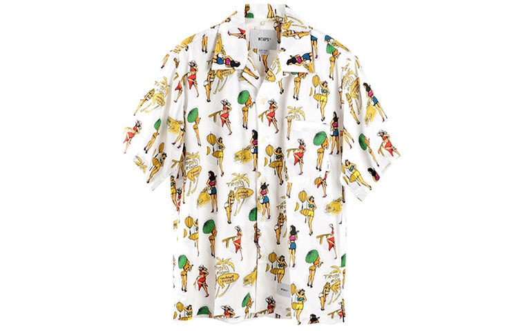 WTAPS Hawaiian Short Sleeve Shirt Yellow