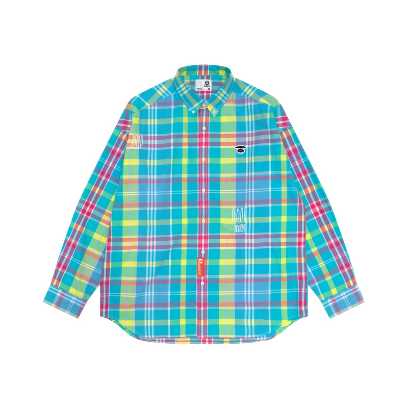 Aape Plaid Embroidered Shirt