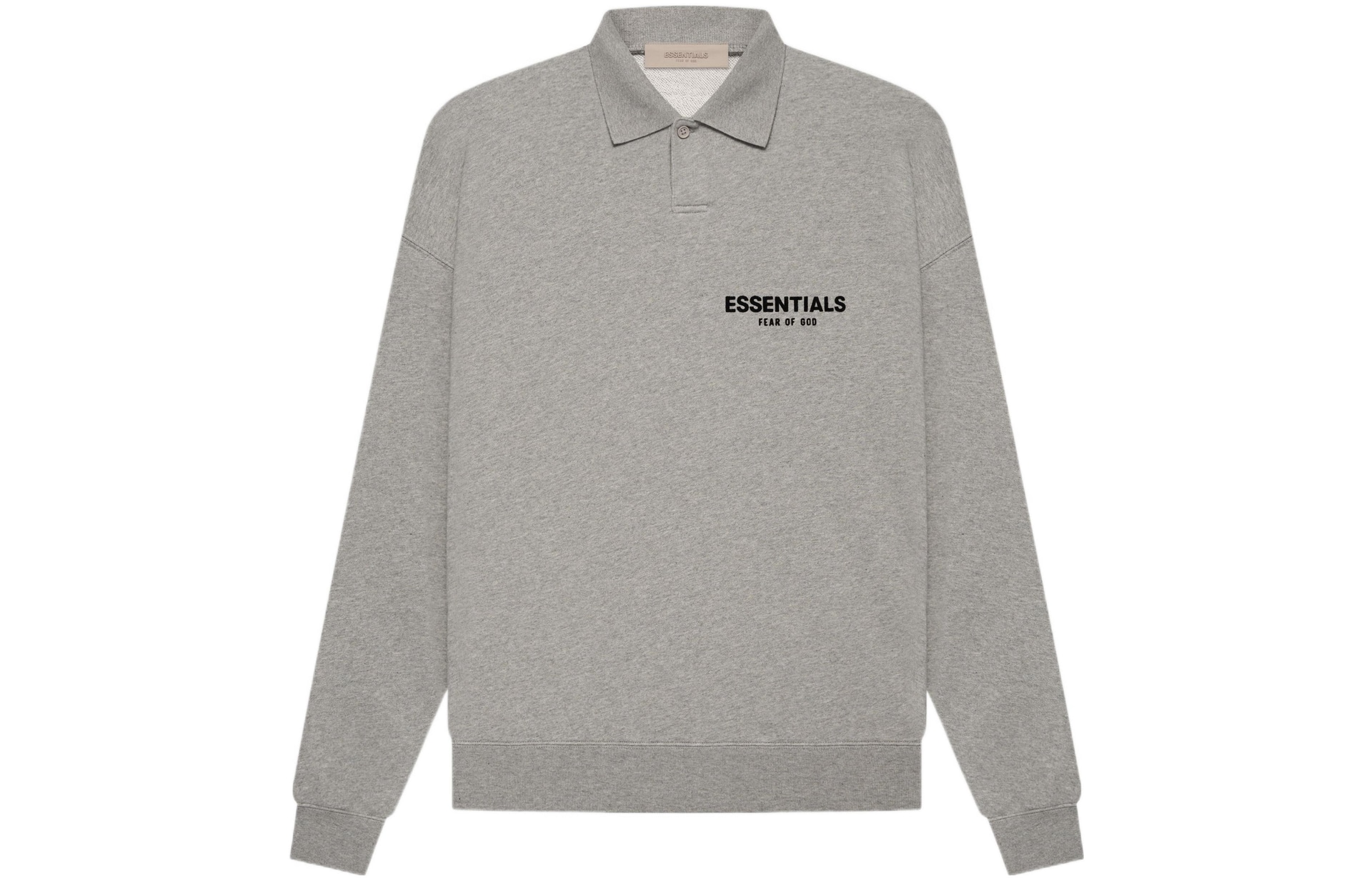 Fear of God Essentials SS22 Ls Polo Dark Oatmeal