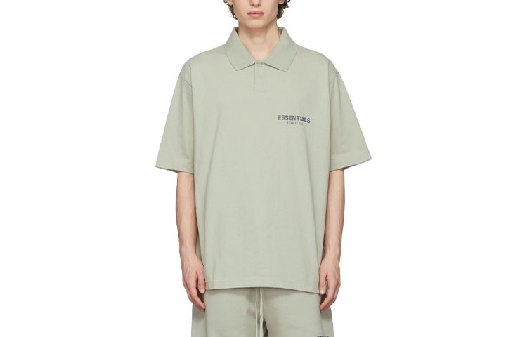 Fear of God Essentials Jersey Polo Green/Concrete