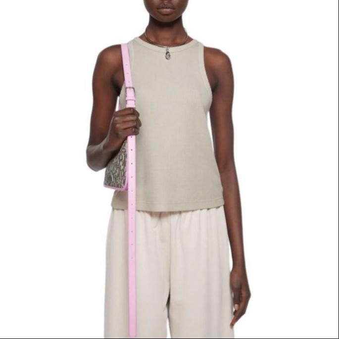 Acne Studios FW24 Waffle Knit Vest Light Grey — фото 1