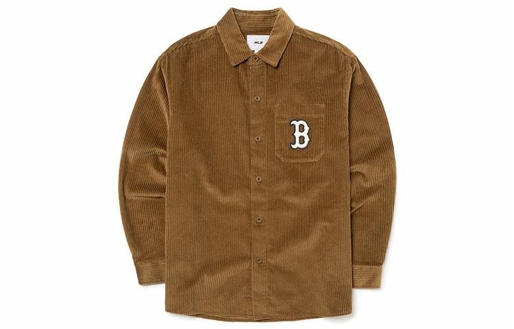 MLB Boston Red Sox Corduroy Shirt Brown