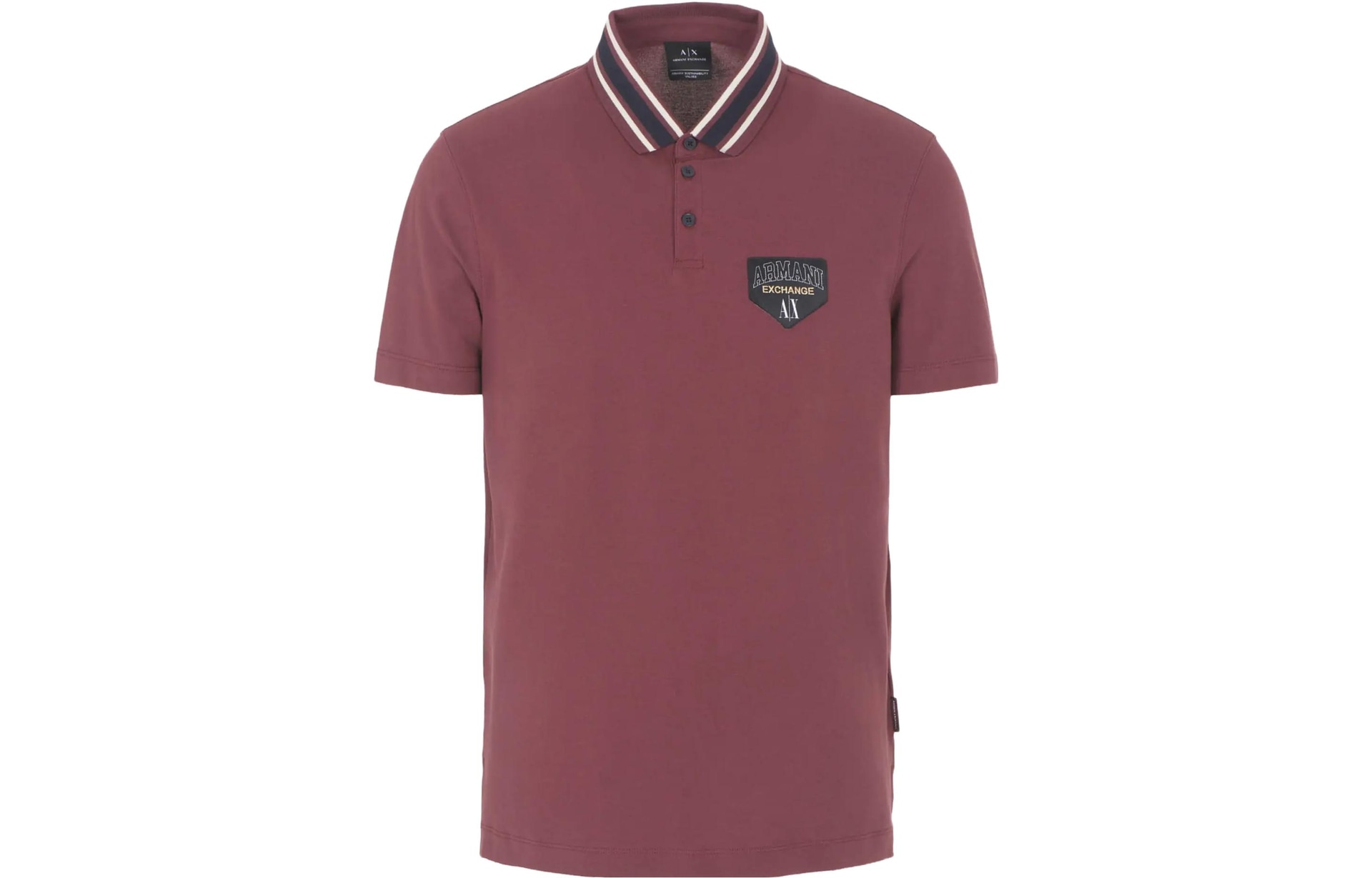 Armani Exchange Polo Shirt Burgundy