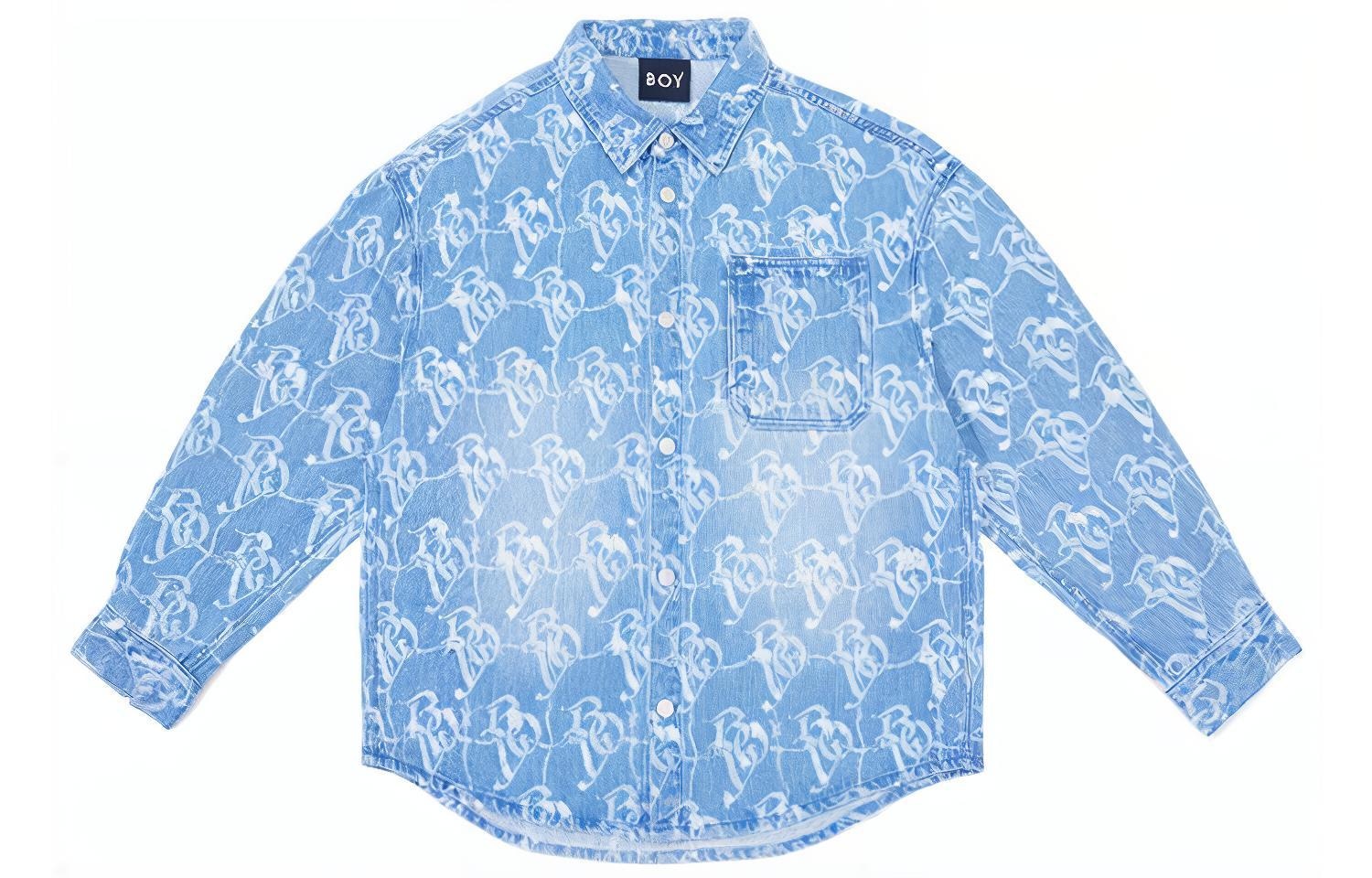 Boy London FW22 Long Sleeve Shirt Blue